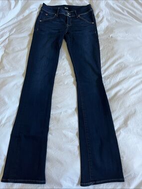 NWOT Hudson Jeans Beth Midrise Baby Boot tall 32 inch inseam dark wash denim